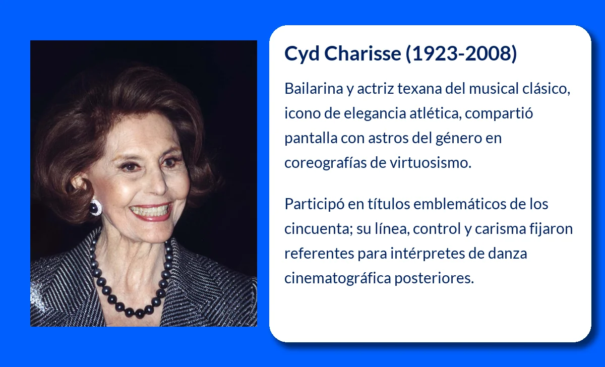 Cyd Charisse (1923-2008). La estrella que dominó la danza y el cine musical estadounidense