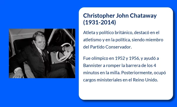 Christopher John Chataway (1931-2014). El atleta y político que dejó huella en el Reino Unido