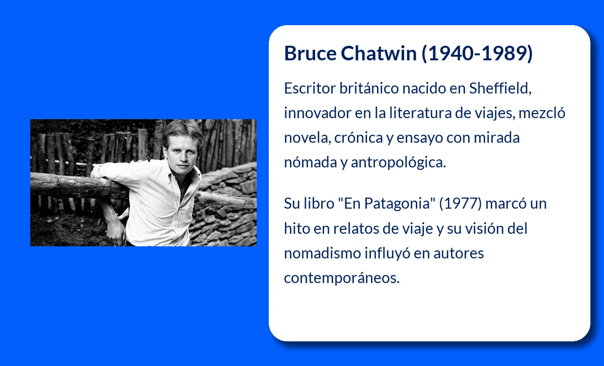 Bruce Chatwin (1940-1989). El novelista nómada que reinventó la literatura de viajes