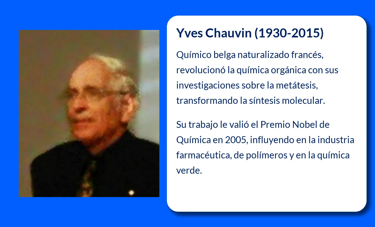Yves Chauvin (1930-2015). El químico que revolucionó la síntesis molecular con la metátesis