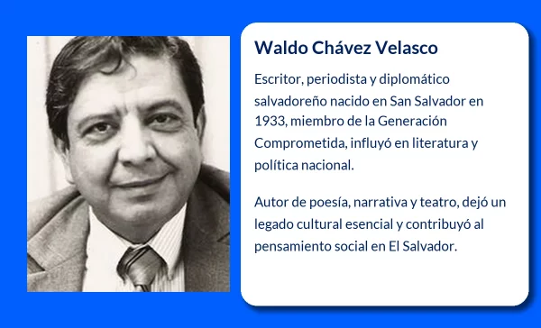 Waldo Chávez Velasco (1933-VVVV): El influyente escritor y diplomático salvadoreño