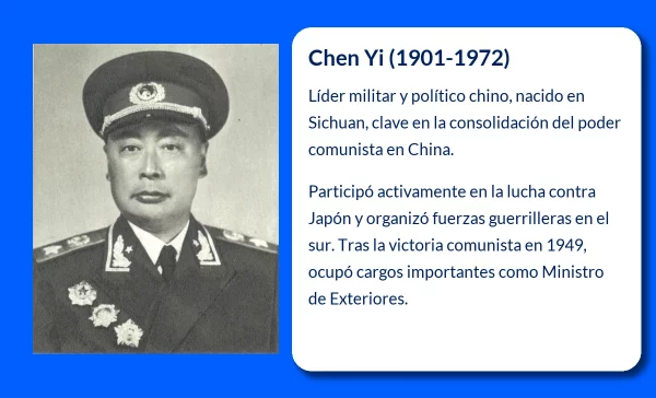 Chen Yi (1901-1972). El influyente líder militar y político de la China comunista