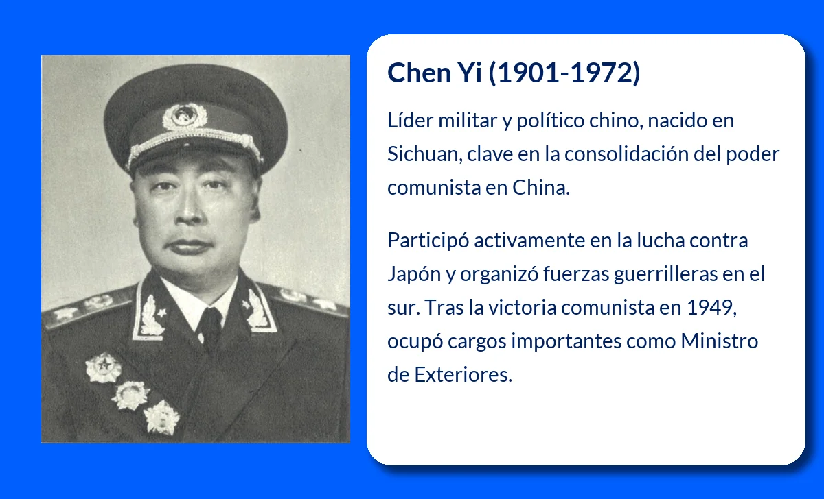 Chen Yi (1901-1972). El influyente líder militar y político de la China comunista