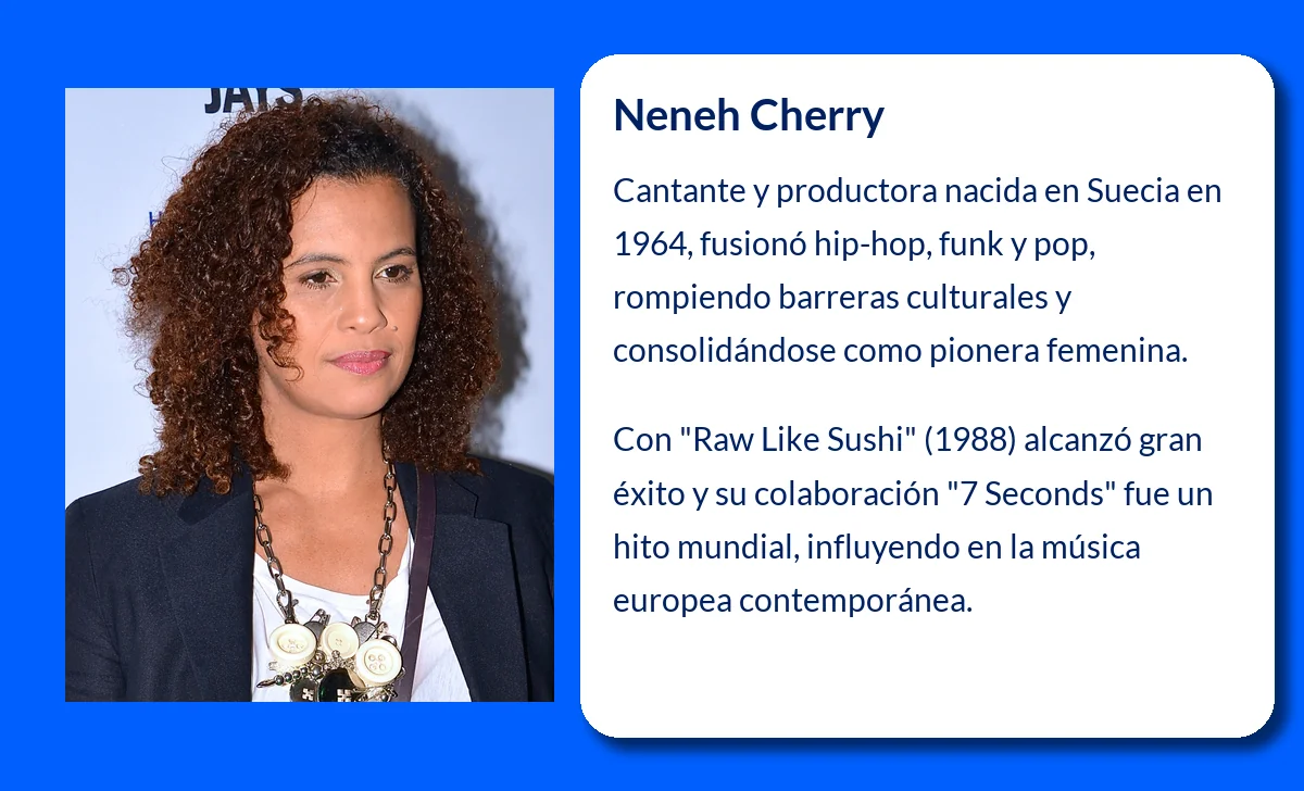 Neneh Cherry (1964-VVVV). La voz sueca que fusionó el hip-hop con el pop global