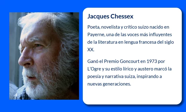 Jacques Chessex (1934-VVVV). El poeta y novelista suizo que retrató el alma francófona de Suiza
