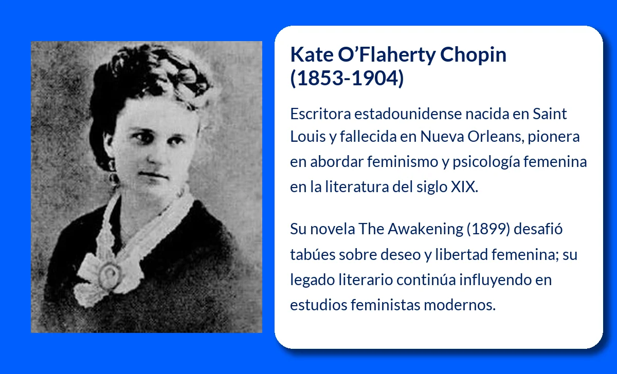 Kate O'Flaherty Chopin (1853-1904). La narradora que revolucionó la literatura femenina en Estados Unidos