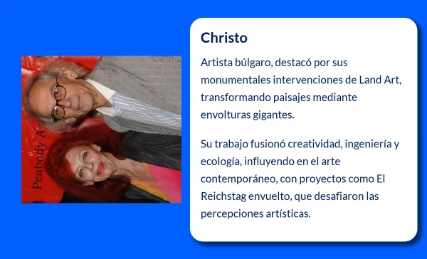 Christo (1935-VVVV): El artista del Land Art que transformó el paisaje con telas monumentales