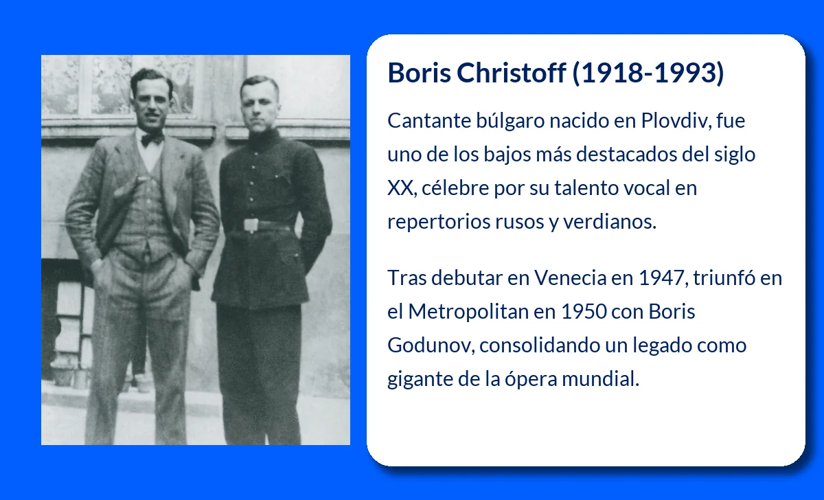 Boris Christoff (1918-1993). La voz búlgara que conquistó la ópera mundial