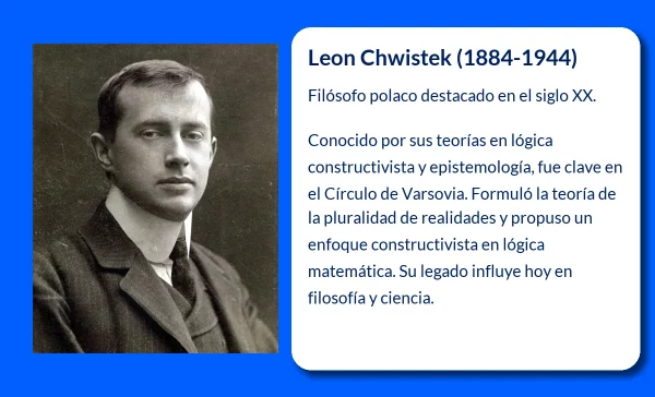 Leon Chwistek (1884-1944). El filósofo polaco de la pluralidad de realidades y la lógica constructivista