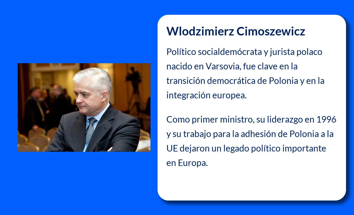 Wlodzimierz Cimoszewicz (1950-VVVV). El arquitecto socialdemócrata del cambio político en Polonia