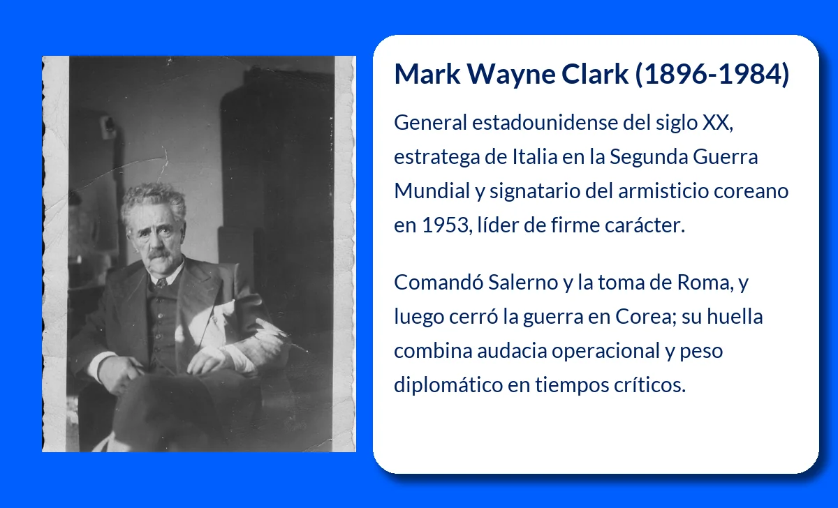 Mark Wayne Clark (1896-1984). El estratega aliado clave en la campaña de Italia