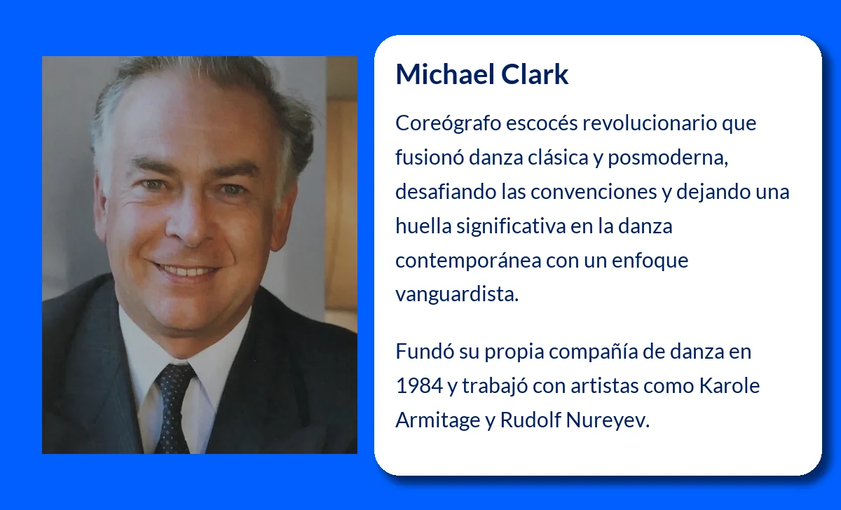 Michael Clark (1962-VVVV). El coreógrafo escocés que revolucionó la danza posmoderna