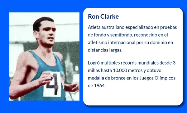 Ron Clarke: (1937-VVVV). El atleta australiano que dominó las distancias de fondo