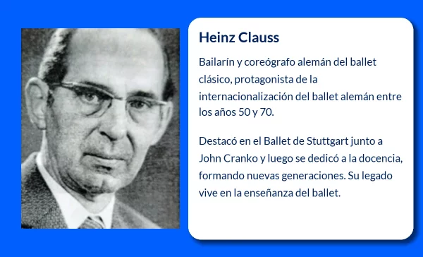 Heinz Clauss (1935-VVVV): El bailarín que marcó una era en el ballet alemán