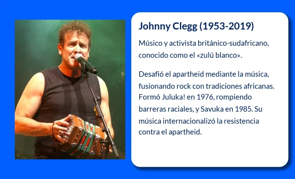 Johnny Clegg (1953-2019): El "zulú blanco" que desafió el apartheid con su música
