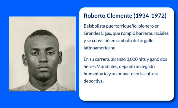 Roberto Clemente (1934-1972). El pionero latino en el béisbol de las Grandes Ligas