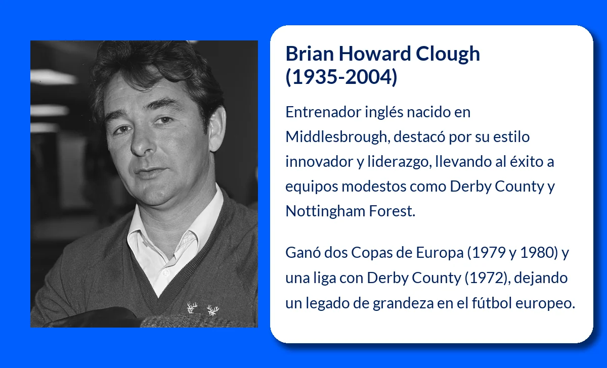 Brian Howard Clough (1935-2004). El genio inconformista que revolucionó el fútbol inglés