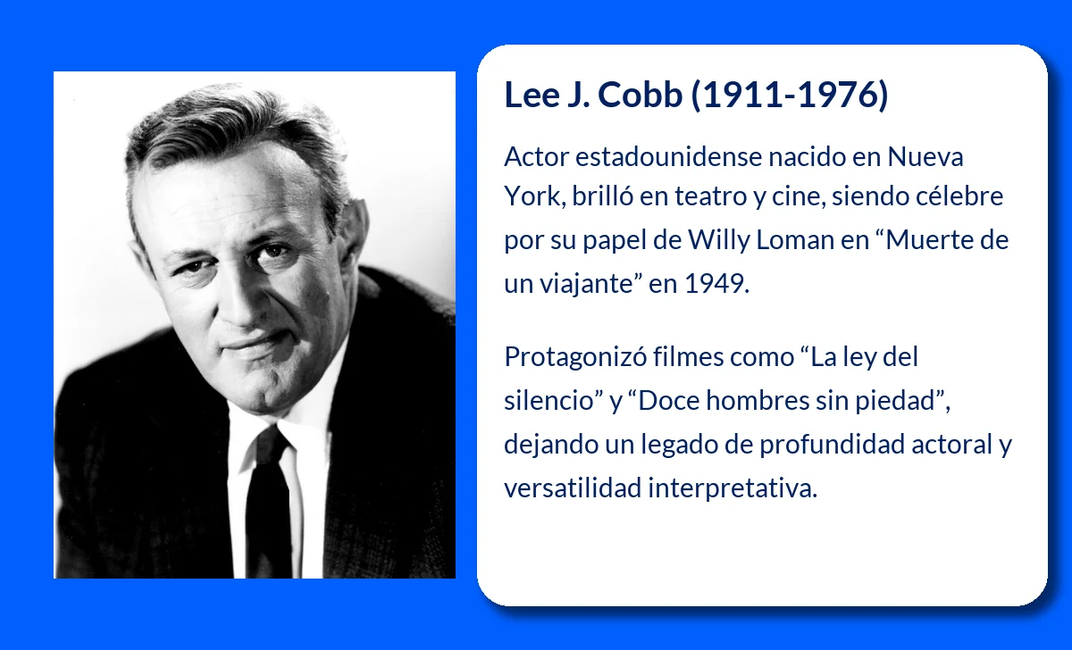 Lee J. Cobb (1911-1976). El gigante del cine y teatro estadounidense que marcó una época