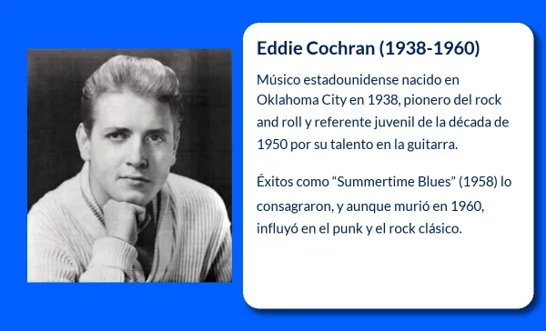 Eddie Cochran (1938-1960). El prodigio del rock que conquistó América y Europa antes de su trágico final