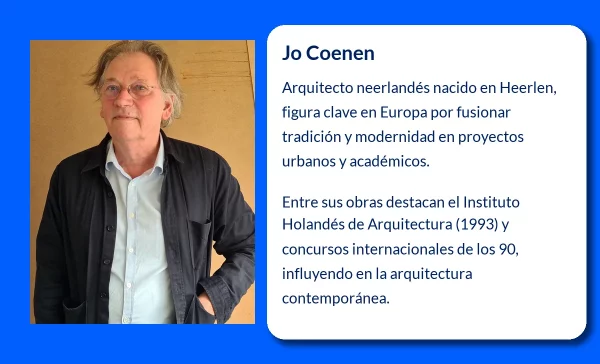 Jo Coenen (1949-VVVV). El visionario de la arquitectura contemporánea en los Países Bajos