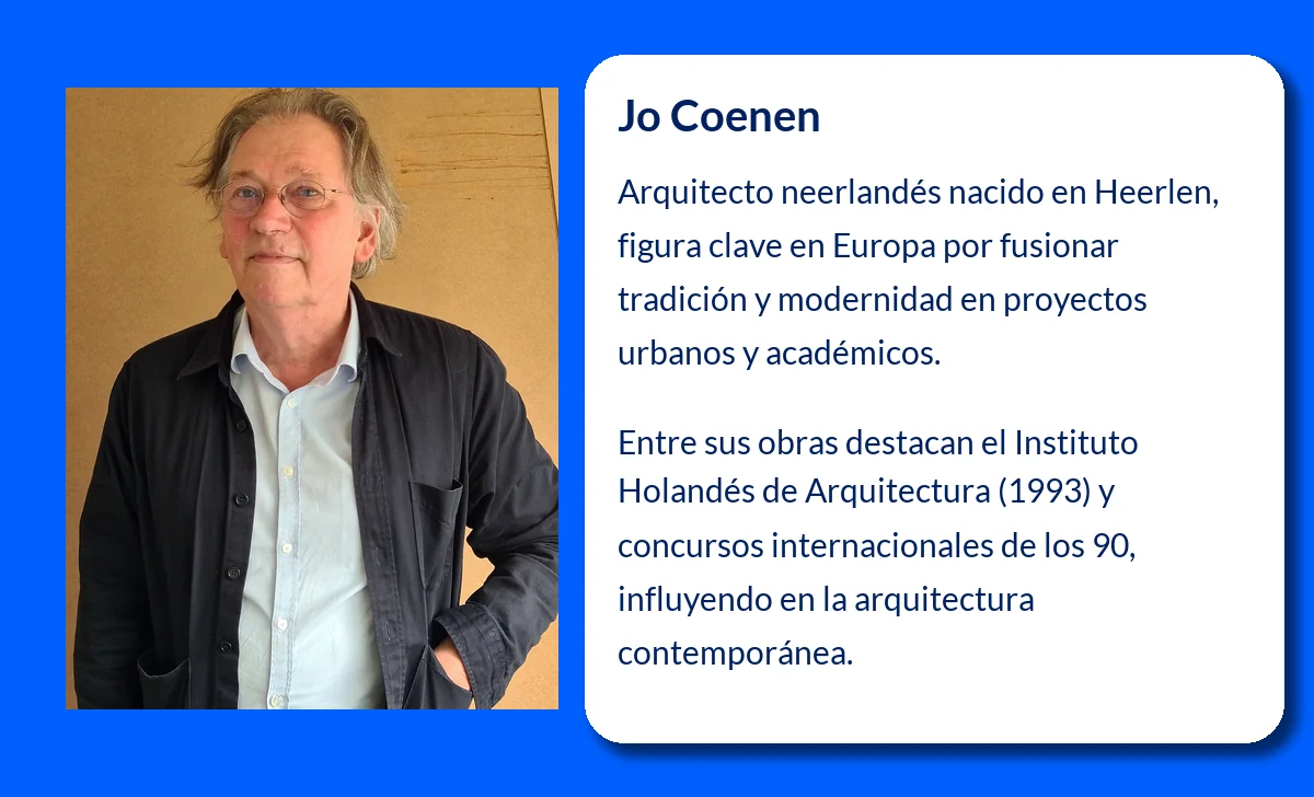 Jo Coenen (1949-VVVV). El visionario de la arquitectura contemporánea en los Países Bajos