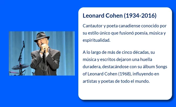 Leonard Cohen (1934-2016): El trovador eterno de la melancolía moderna