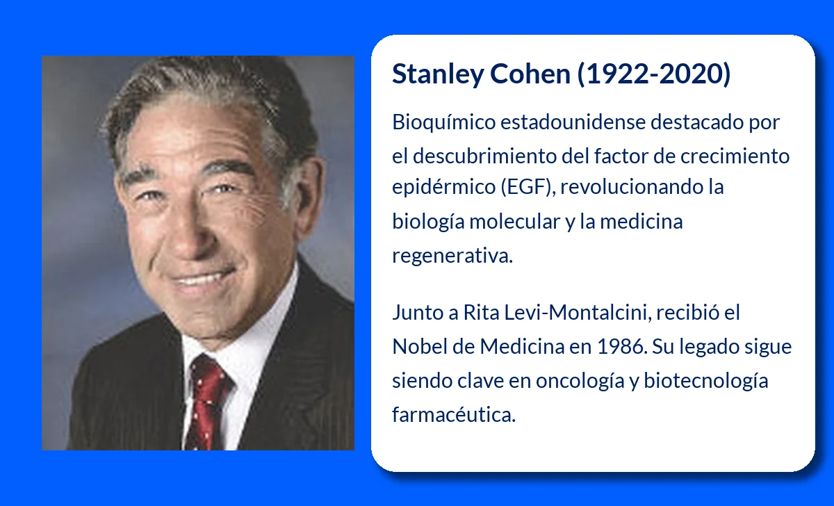 Stanley Cohen (1922-2020). El pionero en el descubrimiento de los factores de crecimiento celular