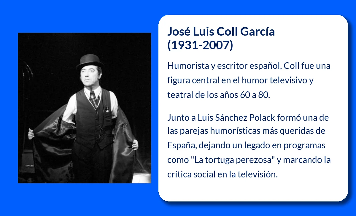 José Luis Coll García (1931-2007): El humorista que marcó una época en la televisión española