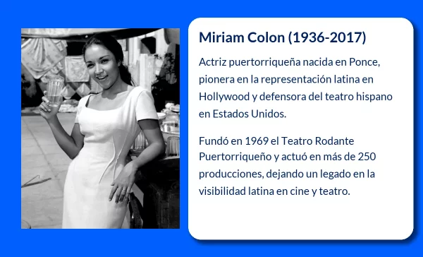Miriam Colon (1936-2017). La leyenda puertorriqueña del teatro y cine internacional