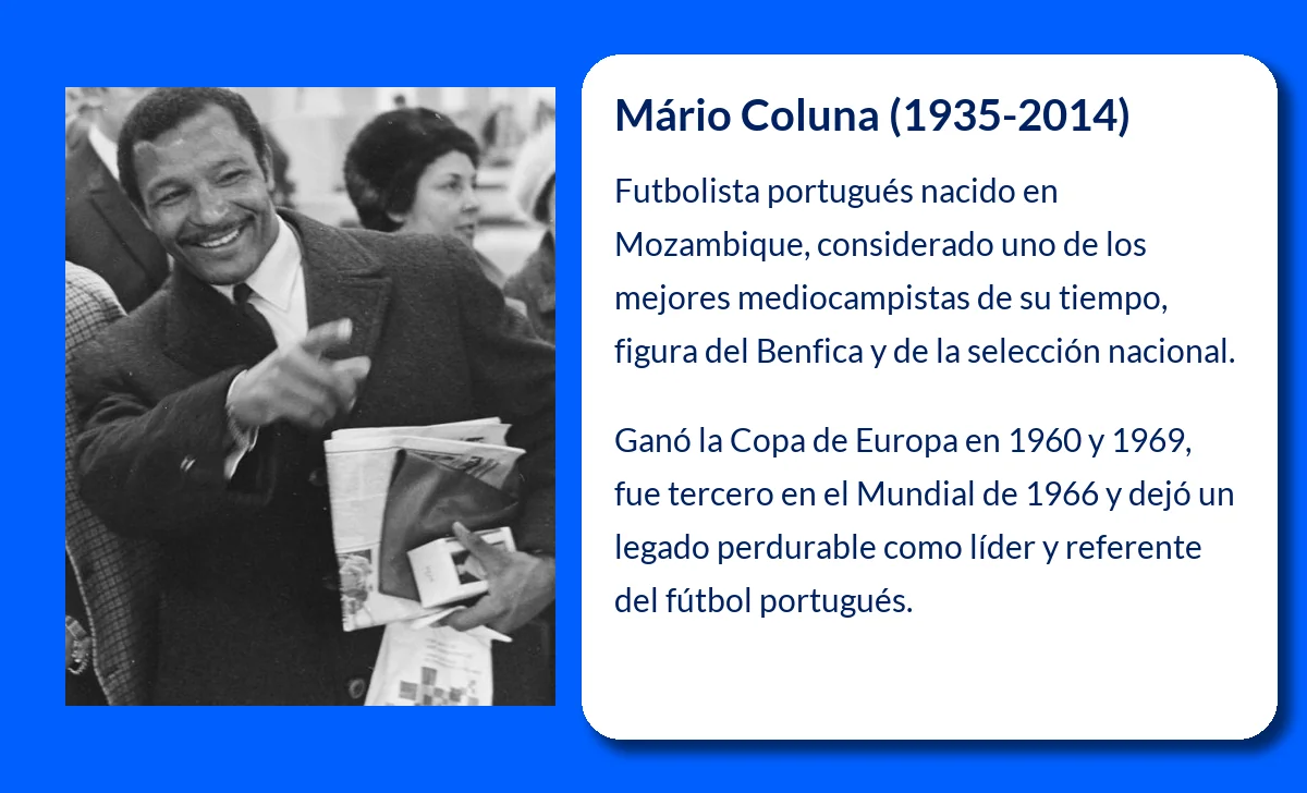 Mário Coluna (1935-2014): El corazón de un Benfica legendario y referente del fútbol portugués
