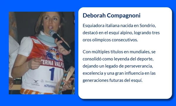 Deborah Compagnoni (1970-VVVV): La leyenda del esquí alpino italiano