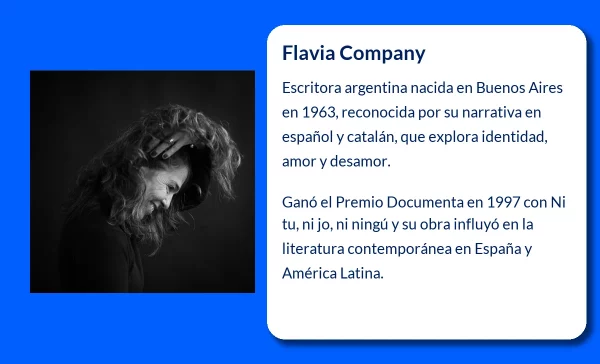 Flavia Company (1963-VVVV): La escritora argentina que fusionó la realidad y la ficción en la literatura contemporánea