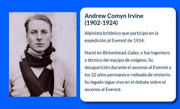 Andrew Comyn Irvine (1902-1924). El enigmático alpinista británico que pudo conquistar el Everest antes que nadie