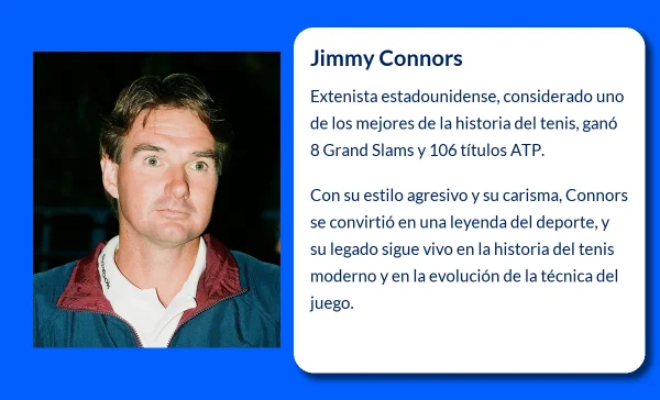 Jimmy Connors (1952-VVVV): La leyenda del tenis que redefinió el deporte
