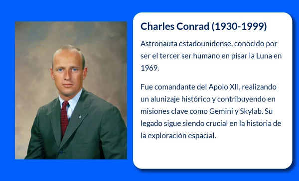 Charles Conrad (1930-1999). El astronauta con humor que dejó huella en la Luna