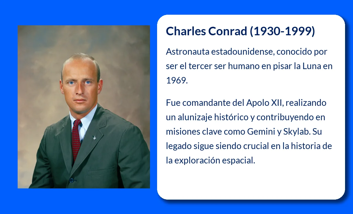 Charles Conrad (1930-1999). El astronauta con humor que dejó huella en la Luna