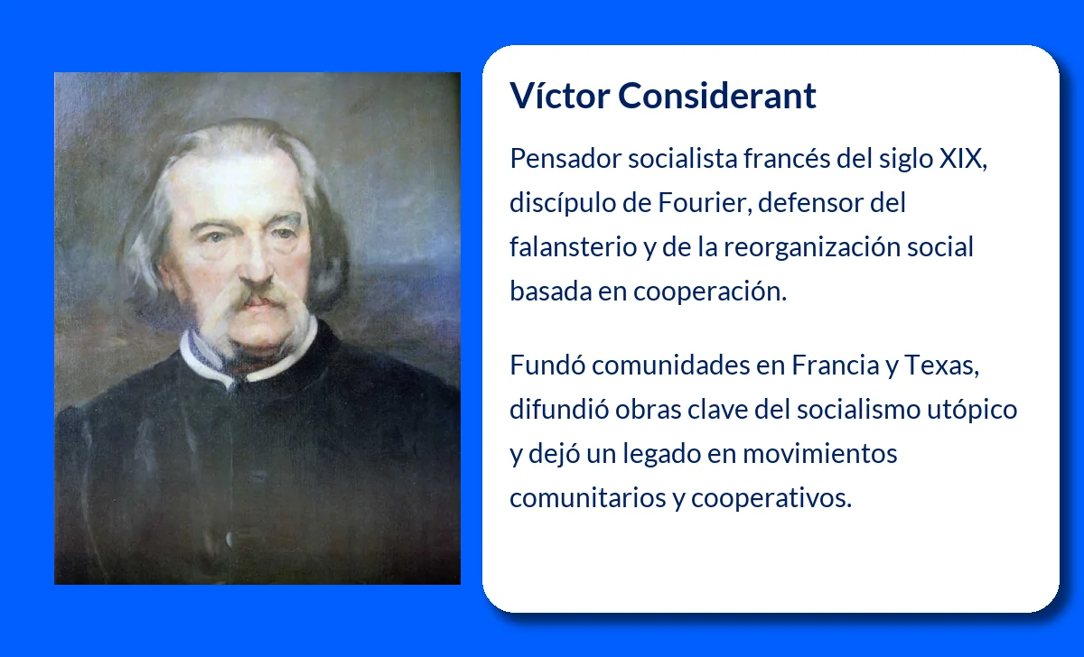 Víctor Considerant (1805-?). El visionario del socialismo utópico y la herencia del falansterio