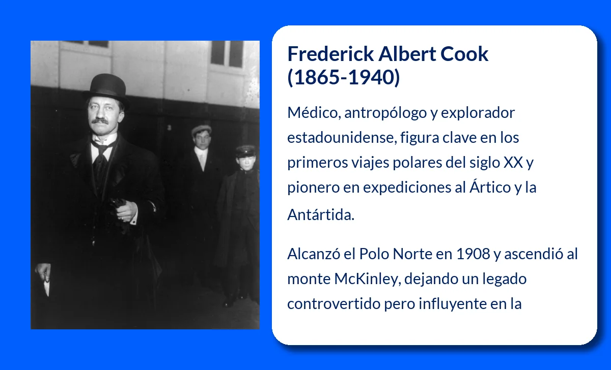 Frederick Albert Cook (1865-1940): El explorador estadounidense que desafió los límites del Polo Norte