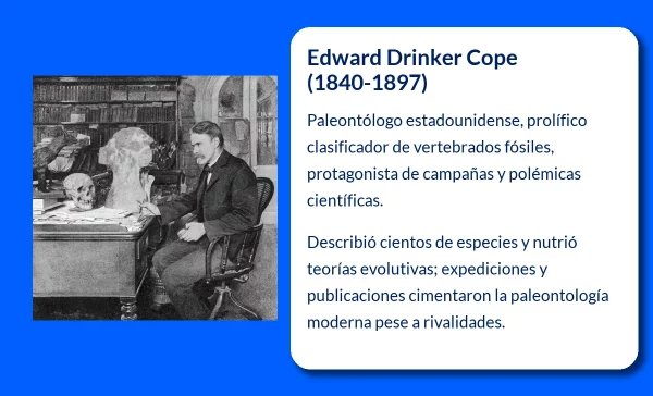 Edward Drinker Cope (1840-1897): El pionero en el estudio de los vertebrados fósiles