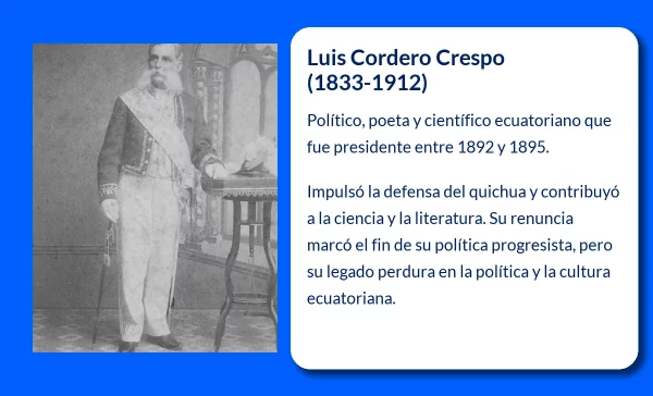 Luis Cordero Crespo (1833-1912). Político