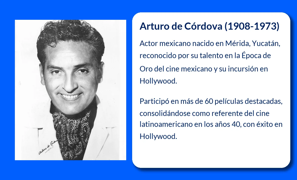Arturo de Córdova (1908-1973): El galán del cine mexicano que brilló en Hollywood