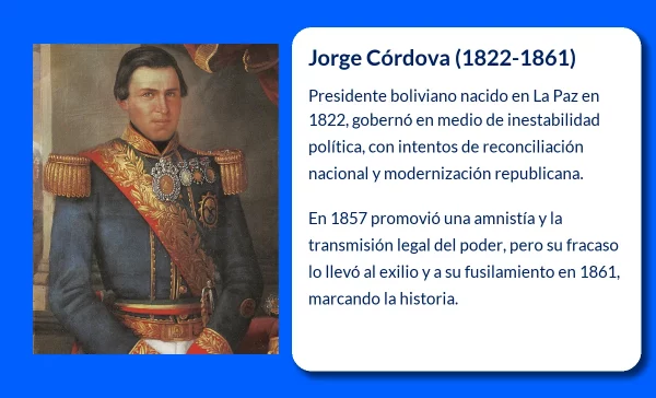 Jorge Córdova (1822-1861). Un Presidente en Tiempos de Inestabilidad Política en Bolivia