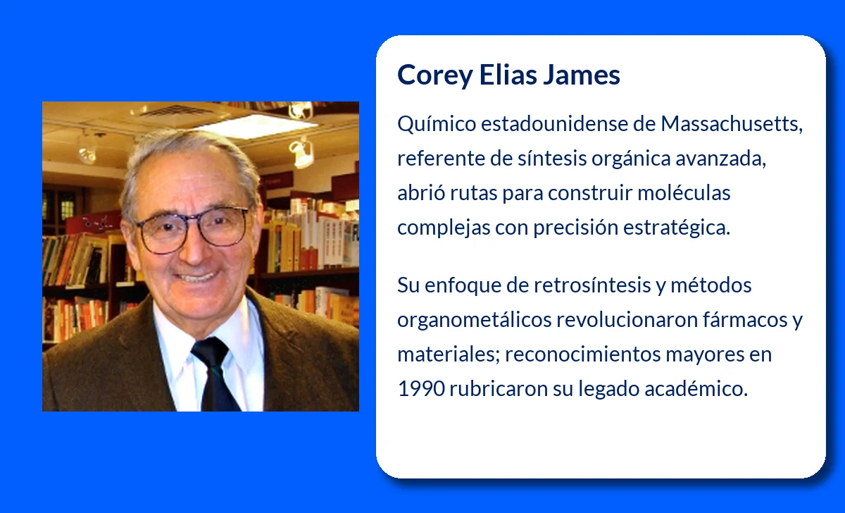 Corey Elias James, El químico estadounidense que revolucionó la química orgánica