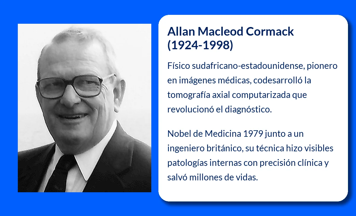 Allan Macleod Cormack (1924-1998): Pionero en la Medicina con la Tomografía Axial por Ordenador