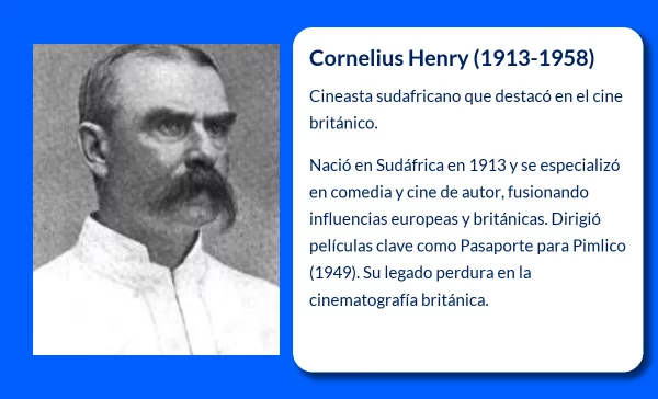 Cornelius Henry (1913-1958). El cineasta sudafricano que dejó una huella en el cine británico