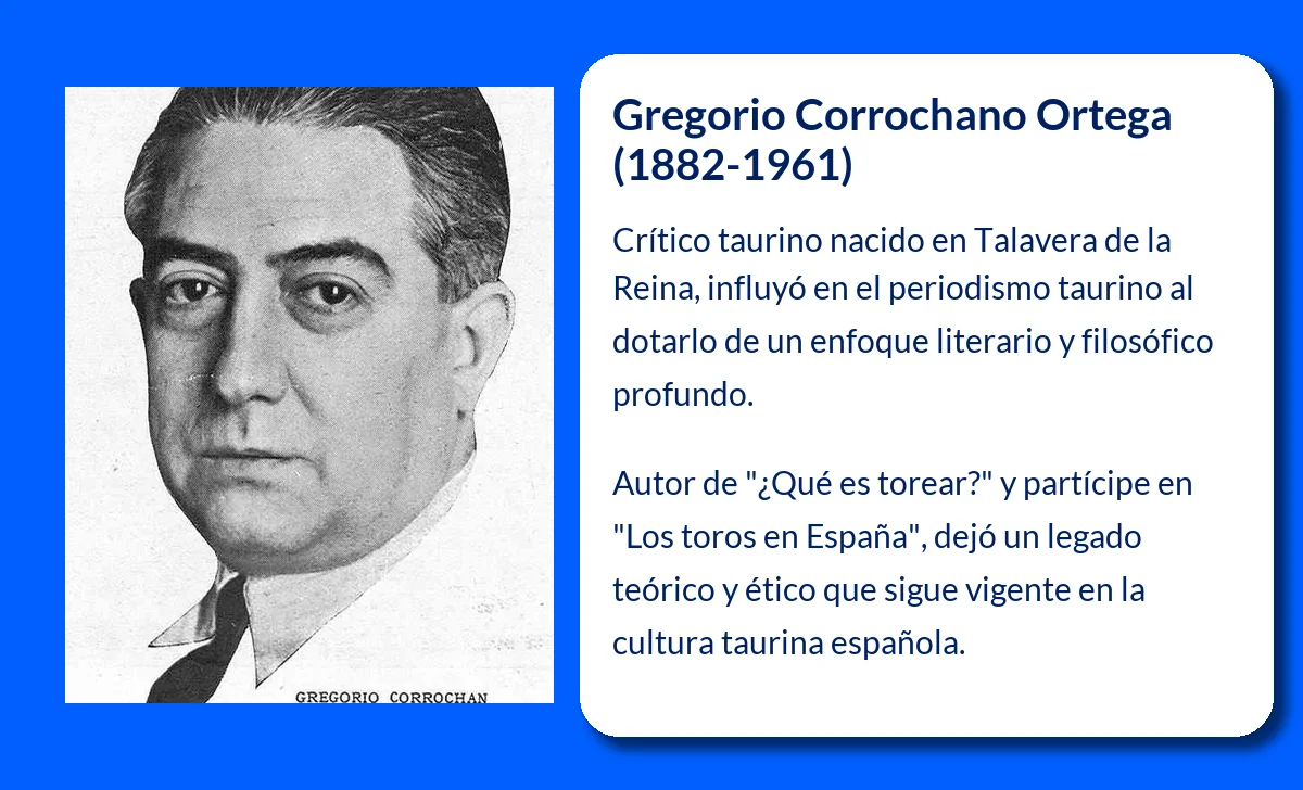 Gregorio Corrochano Ortega (1882-1961). El gran cronista del toreo y su legado en la literatura taurina