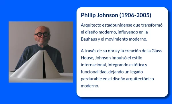 Philip Johnson (1906-2005). El arquitecto que transformó la modernidad con cristal