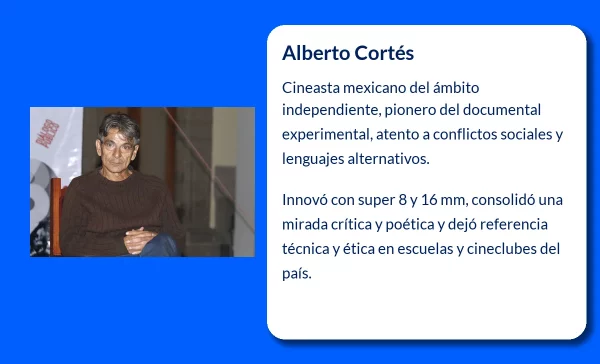 Alberto Cortés (1952-VVVV). El pionero del cine documental y experimental mexicano