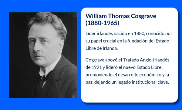 William Thomas Cosgrave (1880-1965). El arquitecto del Estado Libre de Irlanda y defensor de la moderación política