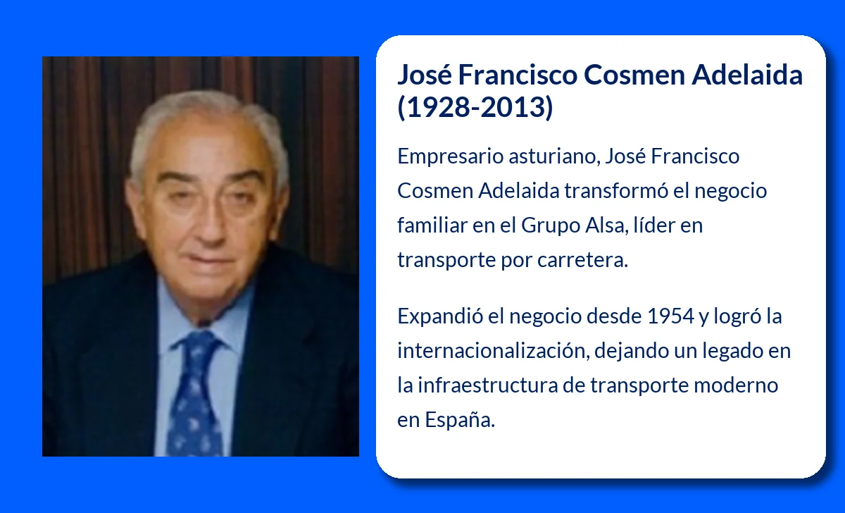 José Francisco Cosmen Adelaida (1928-2013). El visionario empresario que revolucionó el transporte por carretera en España